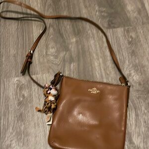 Coach Brown Crossbody Bag with Gold Hardware